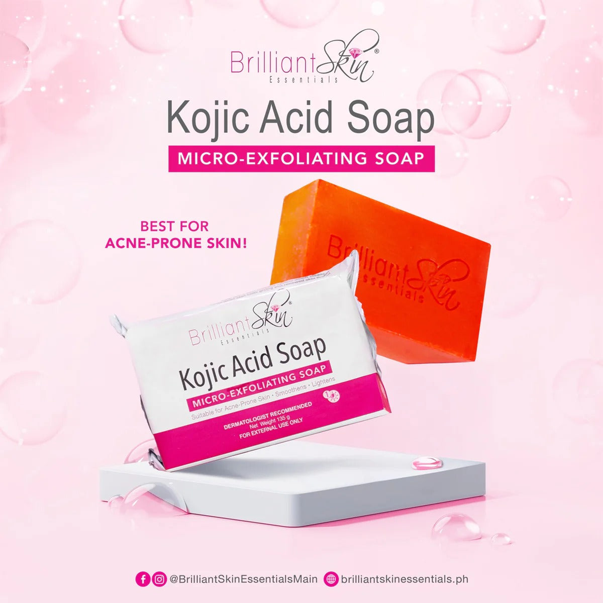 Brilliant Skin Kojic Acid Soap 135g