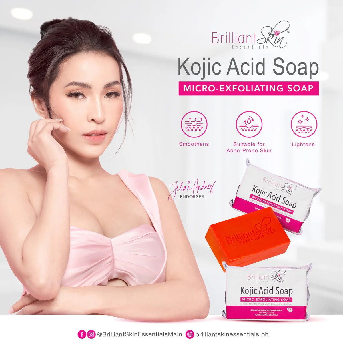 Brilliant Skin Kojic Acid Soap 135g