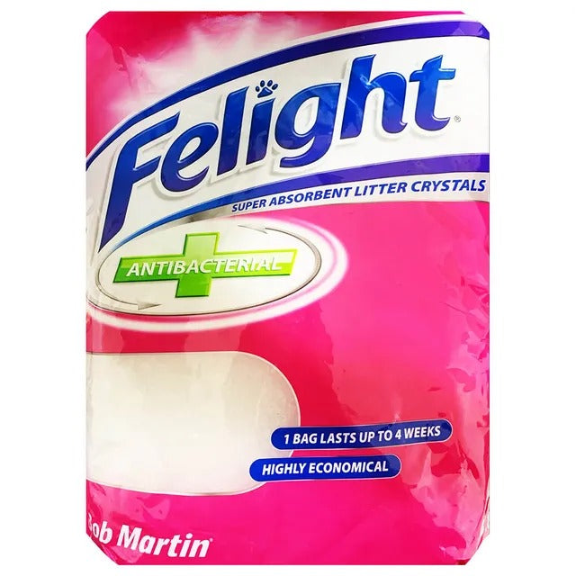 Felight Super Absorbent Antibacterial Litter Crystals, 3.8L