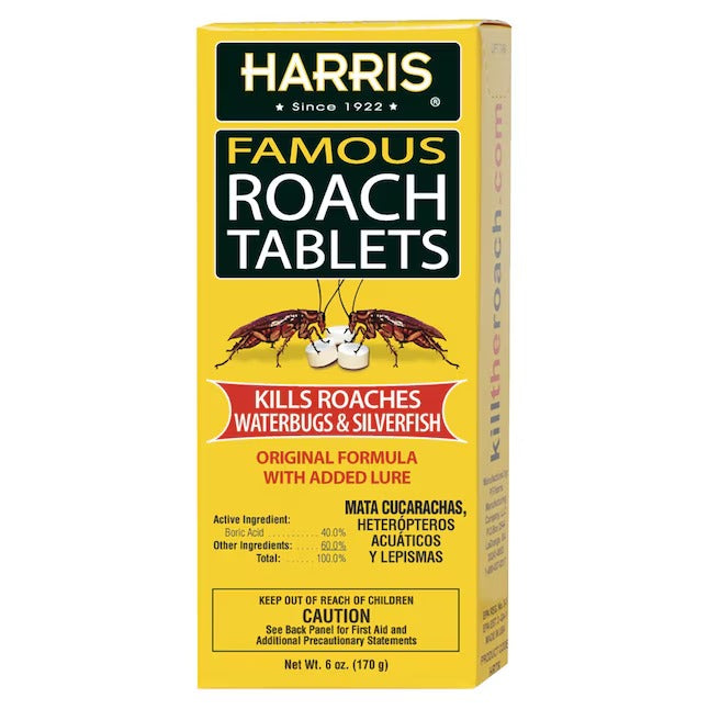 Harris Famous Roach Killing Deet Free Indoor Tablets 6 Ounce(s)