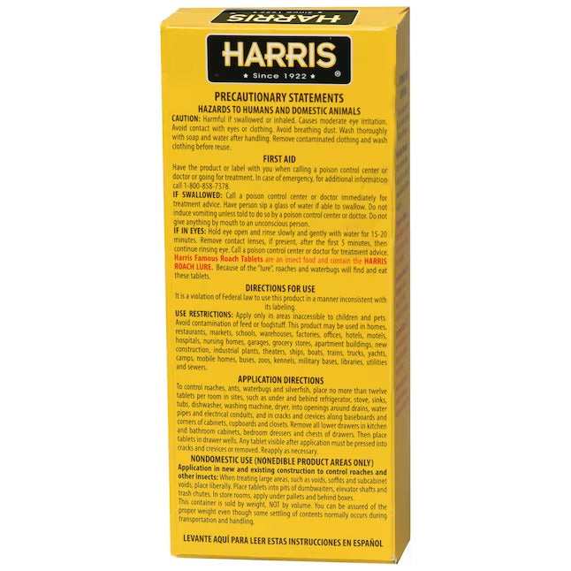Harris Famous Roach Killing Deet Free Indoor Tablets 6 Ounce(s)