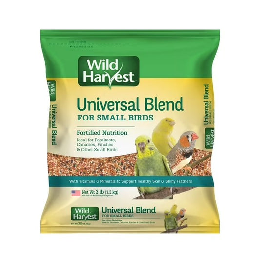 Wild Harvest Universal Blend Grain Flavor Small Birds Dry Bird Food - 3lbs