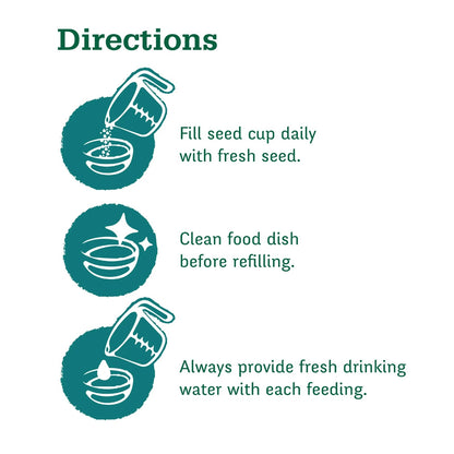 Wild Harvest Universal Blend Grain Flavor Small Birds Dry Bird Food - 3lbs