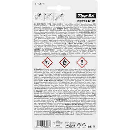 BIC Tipp-Ex Shake'n Squeeze Correction Pens - Pack of 2+1
