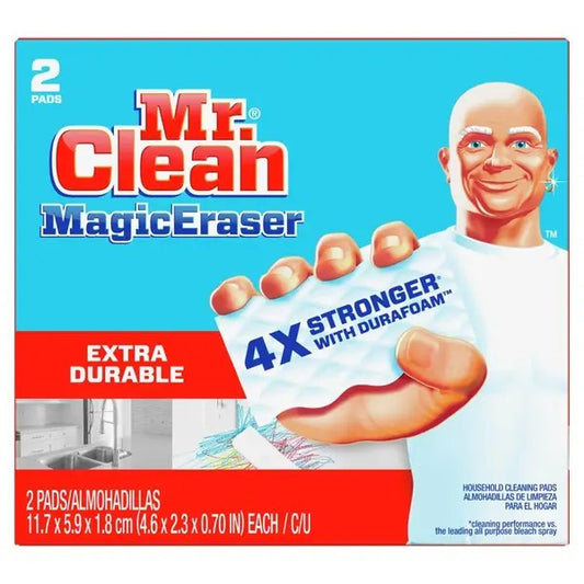 Mr. Clean Magic Eraser Sponge, All Purpose Cleaner, Extra Durable, 4 Pads