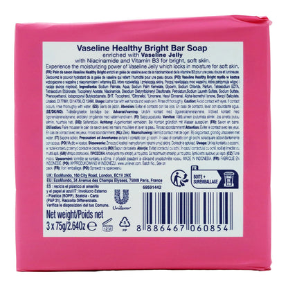 Vaseline Soap Healthy Bright 75g 3 Pack