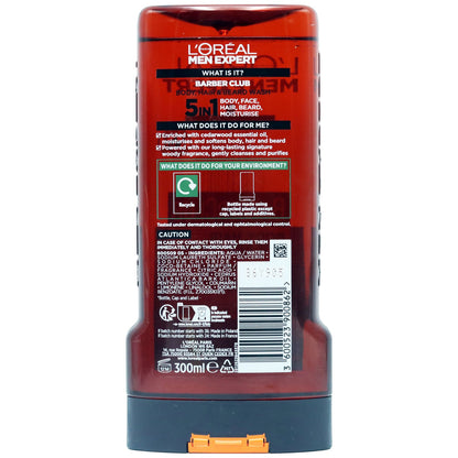 Loreal Paris Men Expert Barber Club Hair Beard & Body Wash 300ml