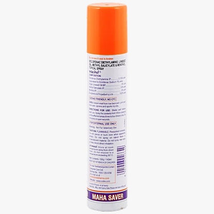 Volini Pain Relief Spray - Long Lasting, 100 g