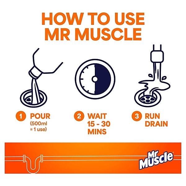 Mr Muscle Expanding Foam Drain cleaner 500ml