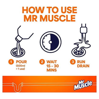 Mr Muscle Expanding Foam Drain cleaner 500ml