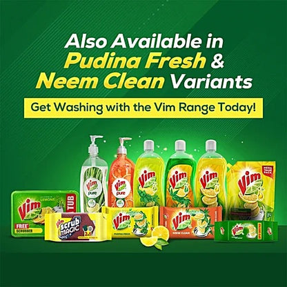 Vim New Superfast Vim Dishwash Bar, 200 g (Pack of 4)