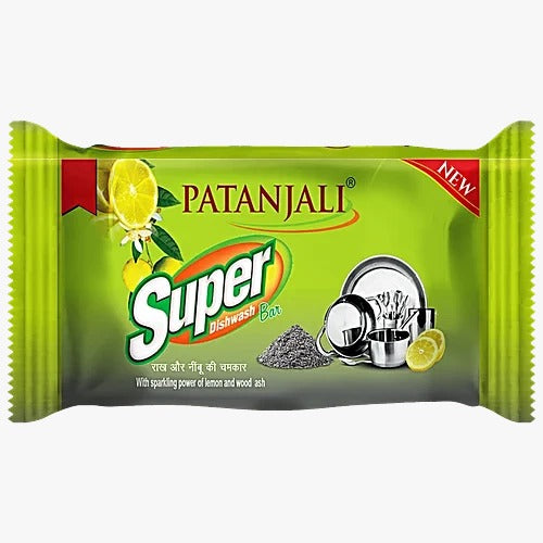 Patanjali Super Dishwash Bar, 225 g