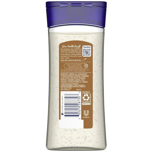 Vaseline Intensive Care Cocoa Radiant Cocoa Butter Body Gel Oil 200ml