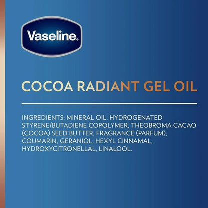 Vaseline Intensive Care Cocoa Radiant Cocoa Butter Body Gel Oil 200ml