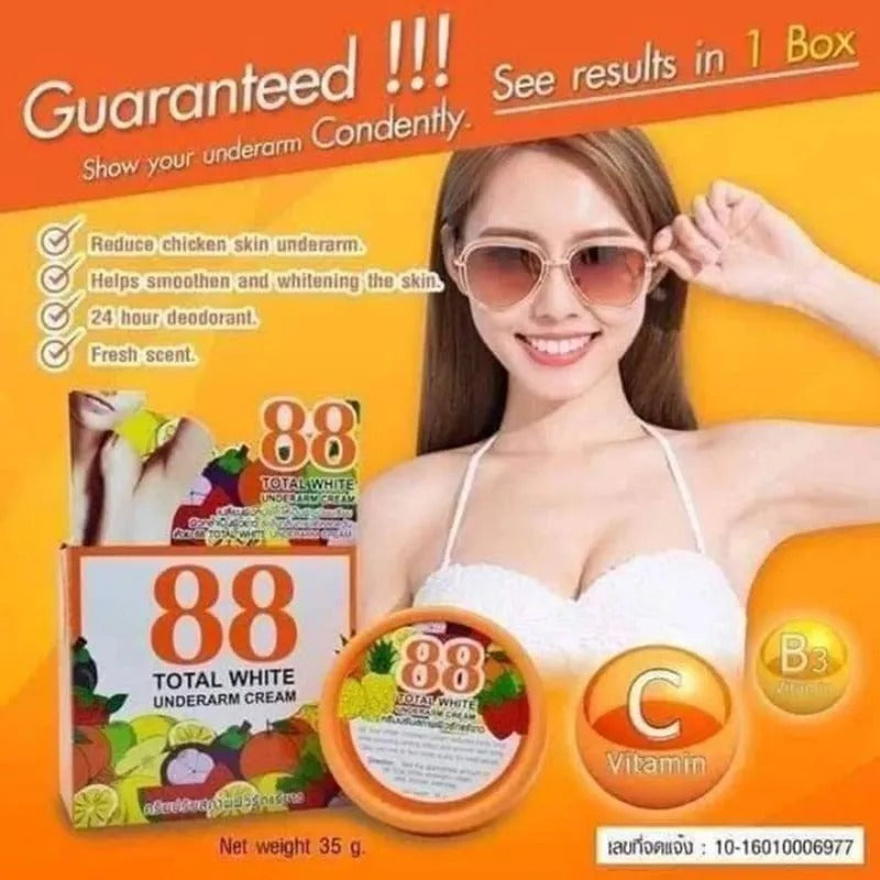 88 Total White Underarm Cream 35g