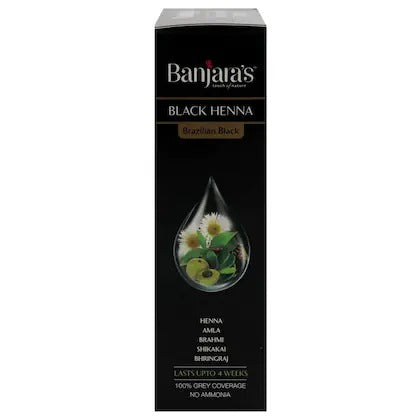Banjara's Black Henna-Brazilian Black - 54g(6*9g)