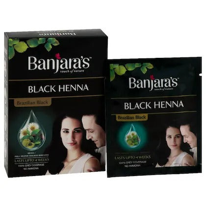 Banjara's Black Henna-Brazilian Black - 54g(6*9g)