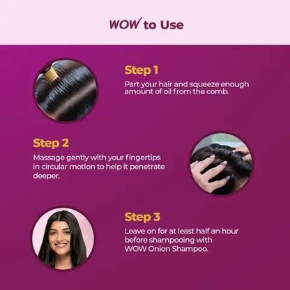 WOW Onion Anti-Hairfall Oil With Collagen 200 ml