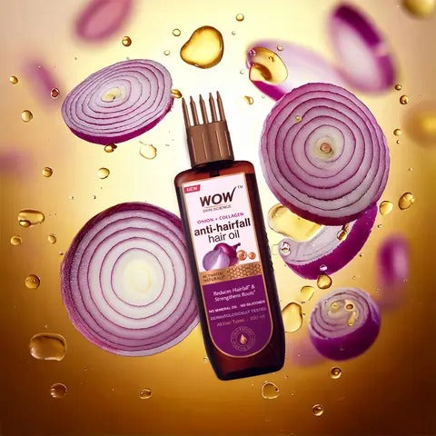 WOW Onion Anti-Hairfall Oil With Collagen 200 ml