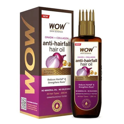 WOW Onion Anti-Hairfall Oil With Collagen 200 ml