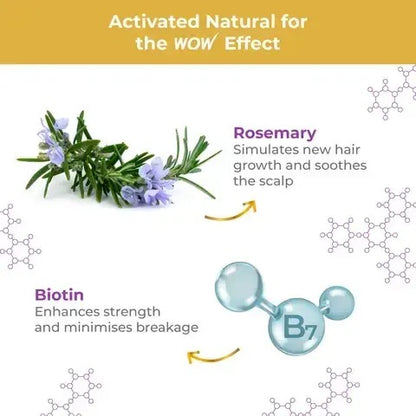 WOW Rosemary With Biotin Shampoo for Hair Growth 250 ml