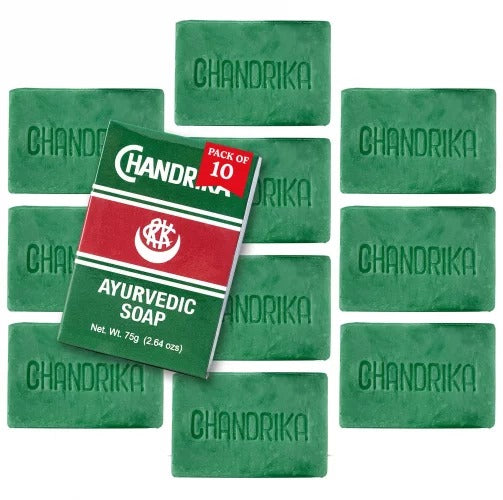 Chandrika Ayurvedic Soap 75g - Pack of 10