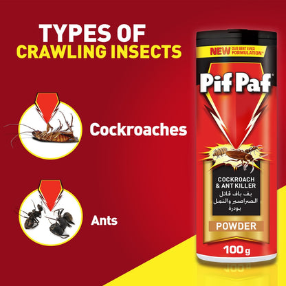 Pif Paf Cockroach & Ant Killer Powder 3 x 100 g