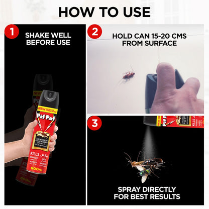 Pif Paf Power Guard Crawling Insect Killer Spray 600 ml