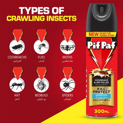 Pif Paf Cockroach & Ant Killer Odourless 300 ml
