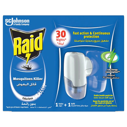 Raid Electric Mosquito Diffuser with Refill 30 Nights
