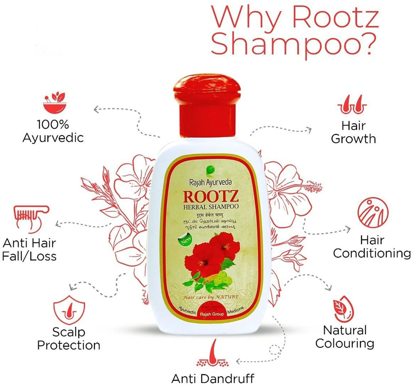 Rajah Ayurveda ROOTZ Shampoo 100ml