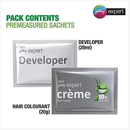 Godrej Expert Rich Creme Hair Colour - Single Use, 20 g + 20 ml Shade 4.16 Burgundy