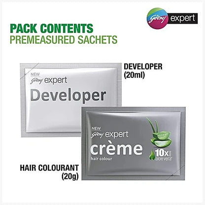 Godrej Expert Rich Creme Hair Colour - Single Use, 20 g + 20 ml Shade 4.16 Burgundy