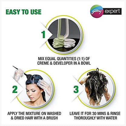 Godrej Expert Rich Creme Hair Colour - Single Use, 20 g + 20 ml Shade 4.16 Burgundy