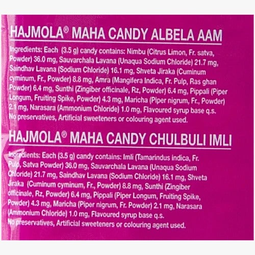 Dabur Hajmola Chulbuli Imli & Albela Aam Maha Candy, 130 pcs Jar