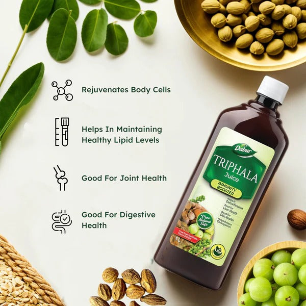 Dabur Triphala Juice - Digestive & Constipation Relief - 1L