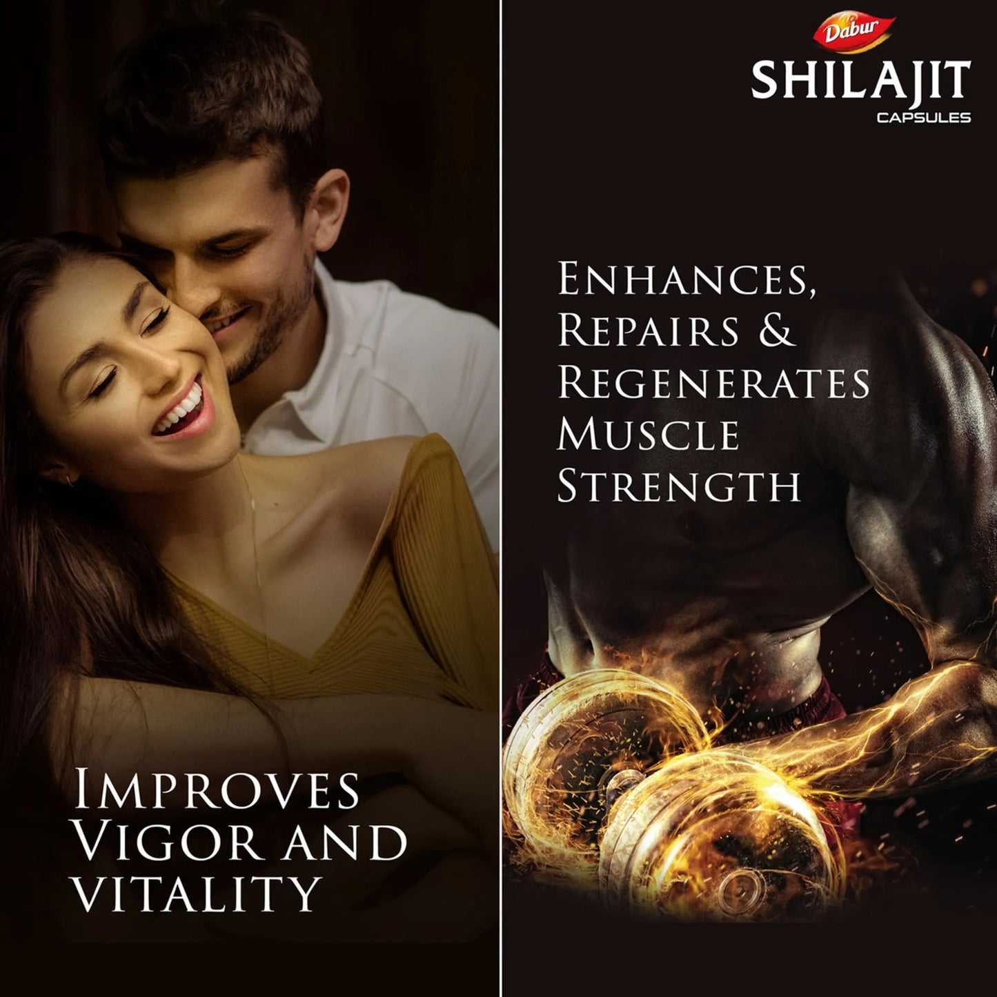 Dabur Shilajit Gold Capsule 20's (Free 2 Capsules)