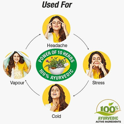 Amrutanjan Aromatic Balm for Headache - 9 ml