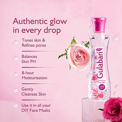 Dabur Gulabari Premium Rose Water, 120 ml