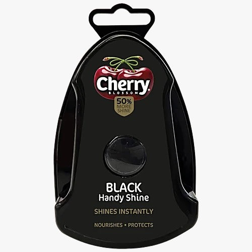 Cherry Blossom Black Handy Shine Shoe Shiner Sponge, 5 ml