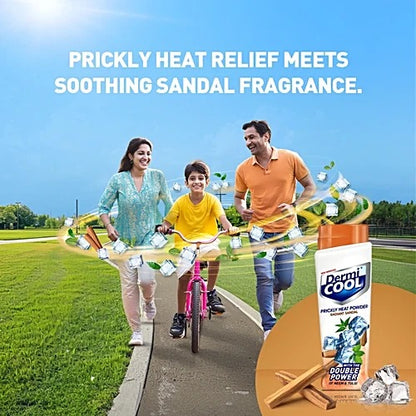 Dermi Cool Prickly Heat Powder Radiant Sandal, 150 g (Dermicool 60g free)