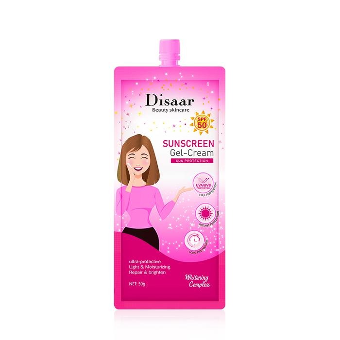 Disaar Beauty Skin Care Sunscreen Gel Cream SPF50 - 50g