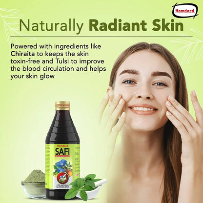 Hamdard Safi Blood Purifier Syrup for Healthy & Glowing Skin 500ml