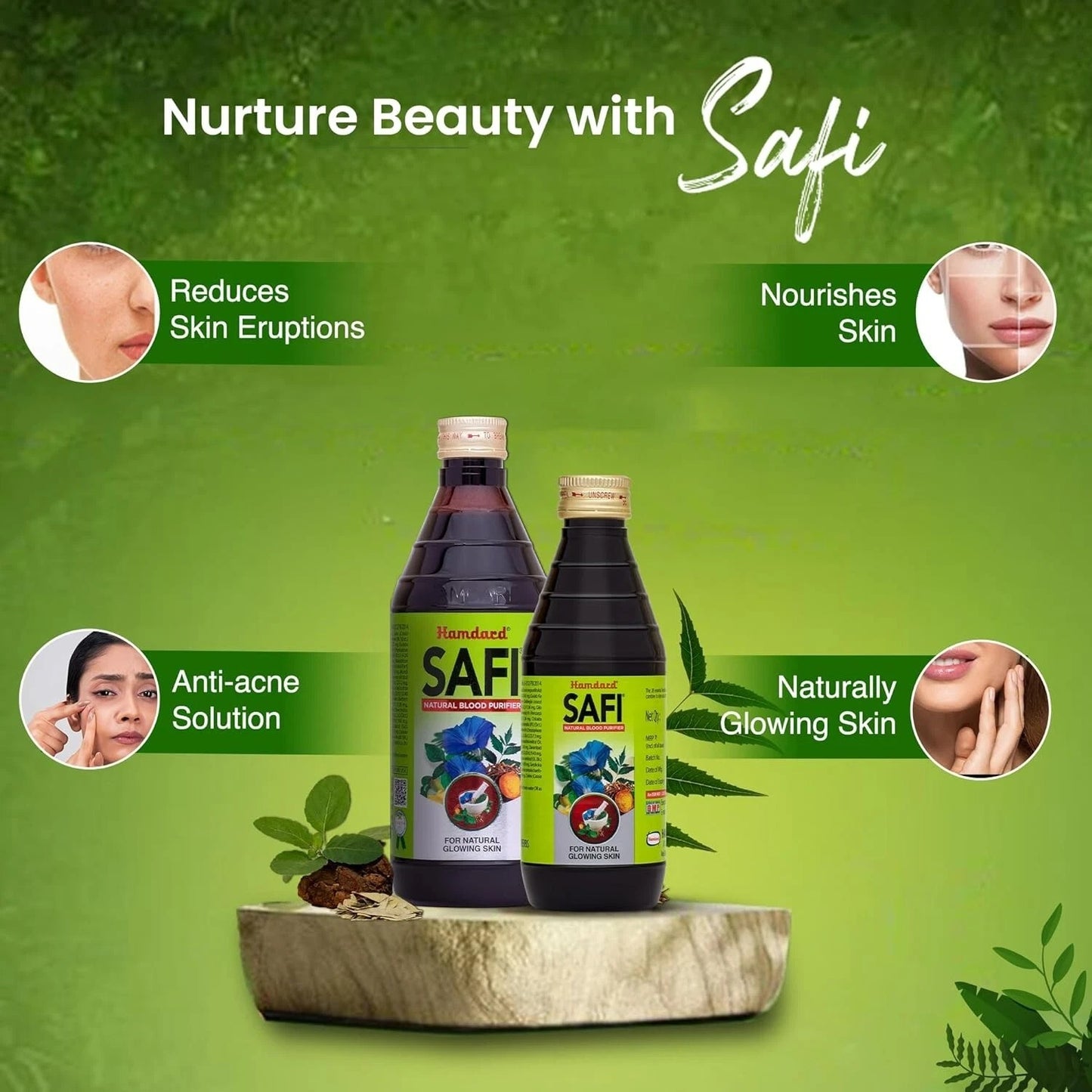 Hamdard Safi Blood Purifier Syrup for Healthy & Glowing Skin 500ml
