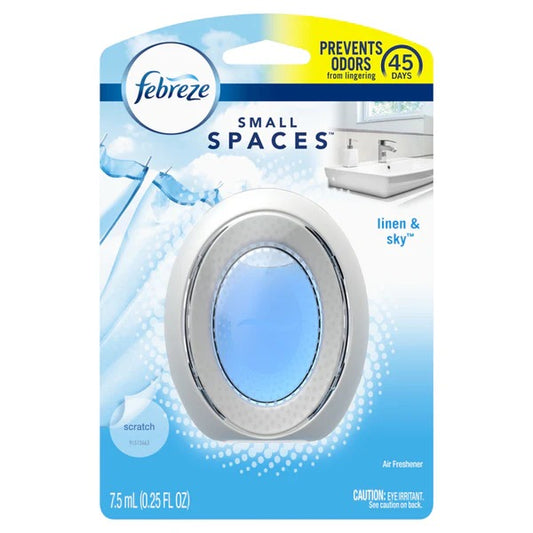 Febreze Small Spaces Linen & Sky Scent Air Freshener 0.25 oz