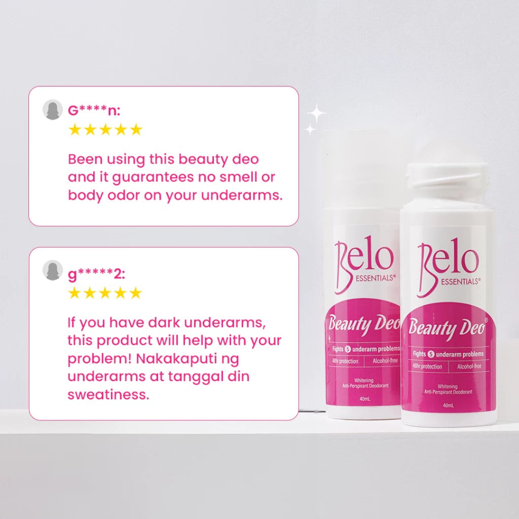 Belo Whitening Beauty Deo Roll On 40ml, Pack of 2
