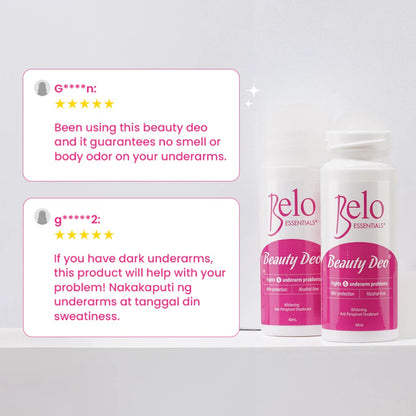 Belo Whitening Beauty Deo Roll On 40ml, Pack of 2