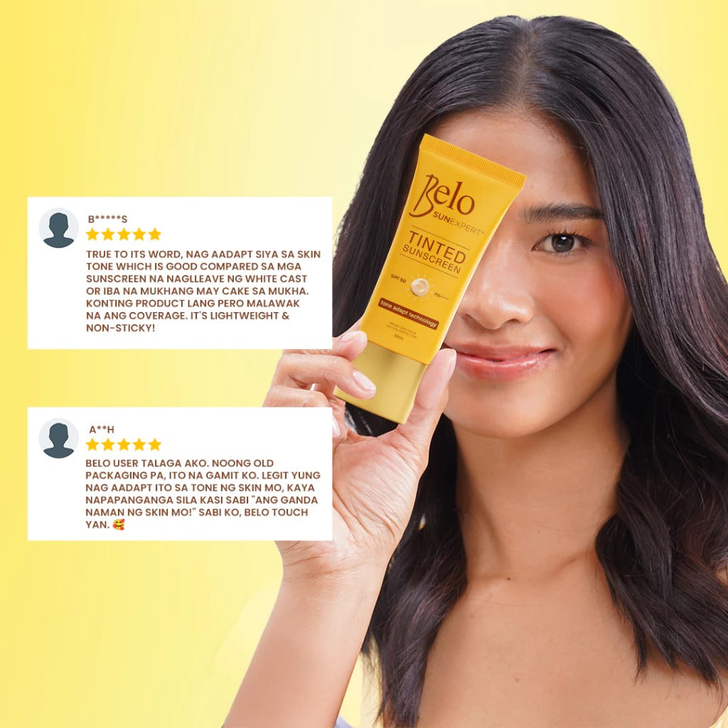Belo SunExpert Tinted Sunscreen SPF50 PA++++ 50ml, Pack of 2