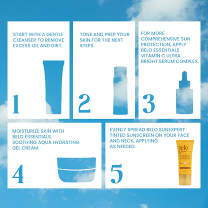 Belo SunExpert Tinted Sunscreen SPF50 PA++++ 50ml, Pack of 2
