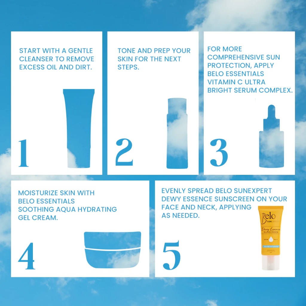 Belo SunExpert Dewy Essence Sunscreen SPF50 50ml, Pack of 2